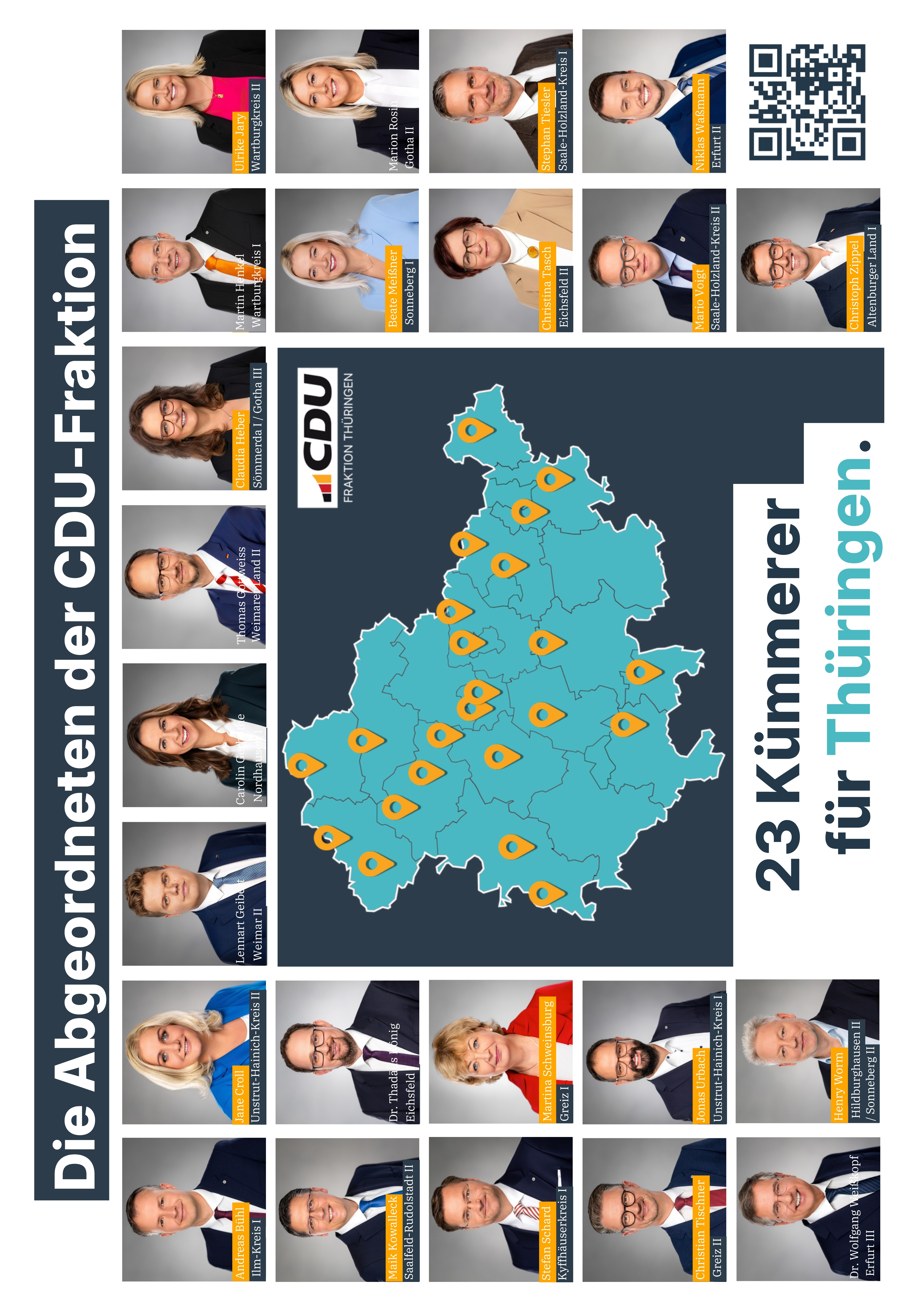 Alle CDU Landtagsabgeordnete in Th�ringen auf einen Blick.